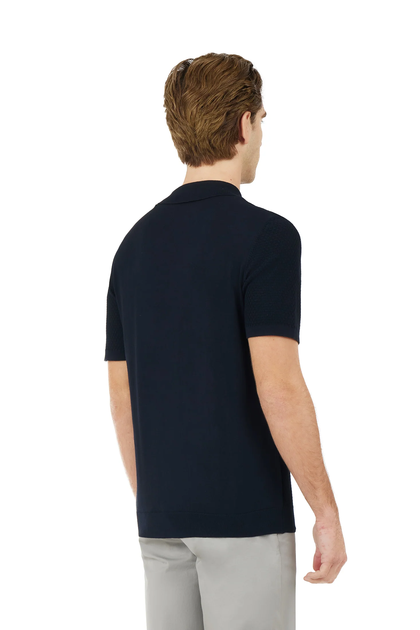 Polo in maglia con trama - Image 10