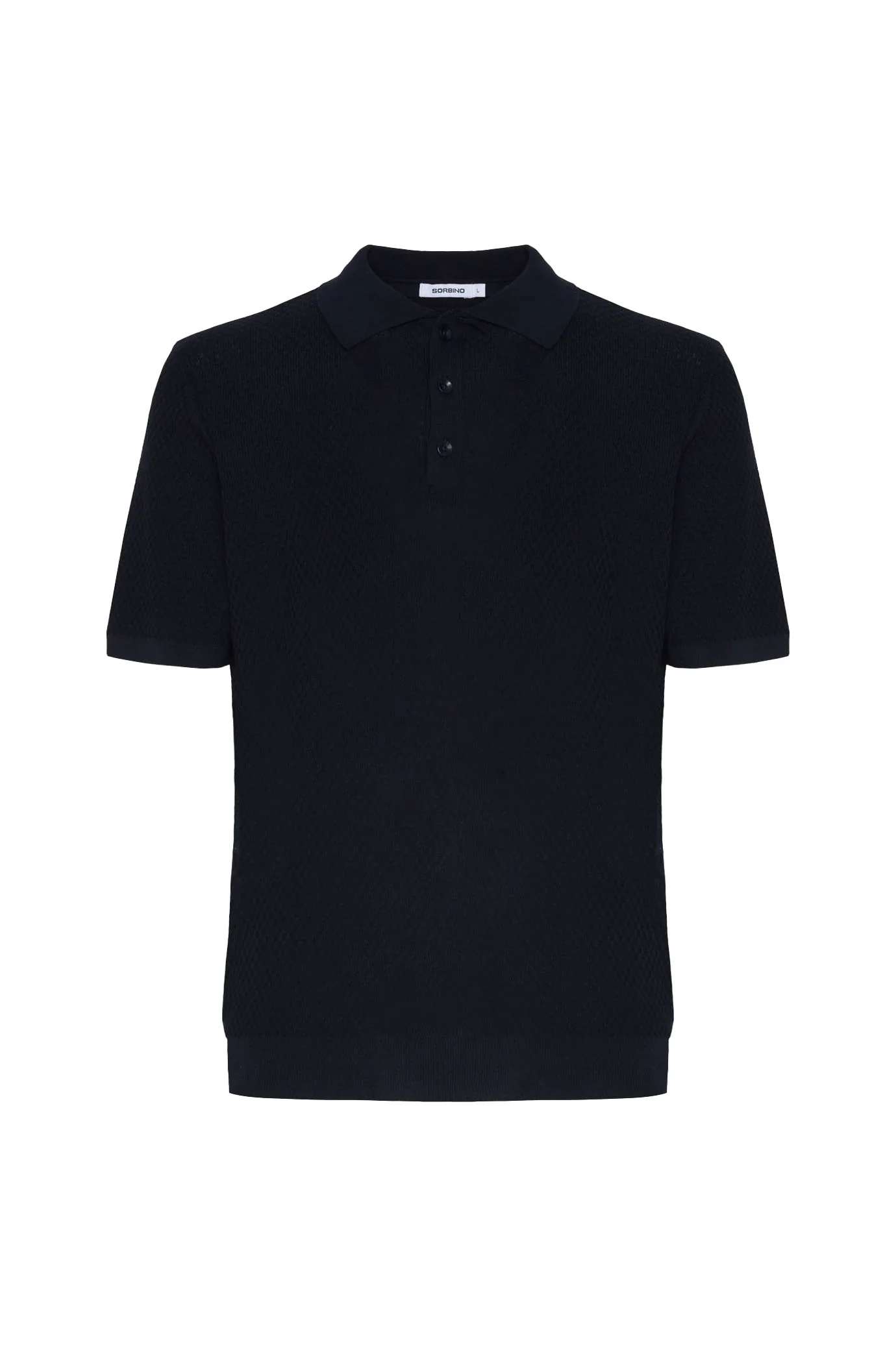 Polo in maglia con trama - Image 11