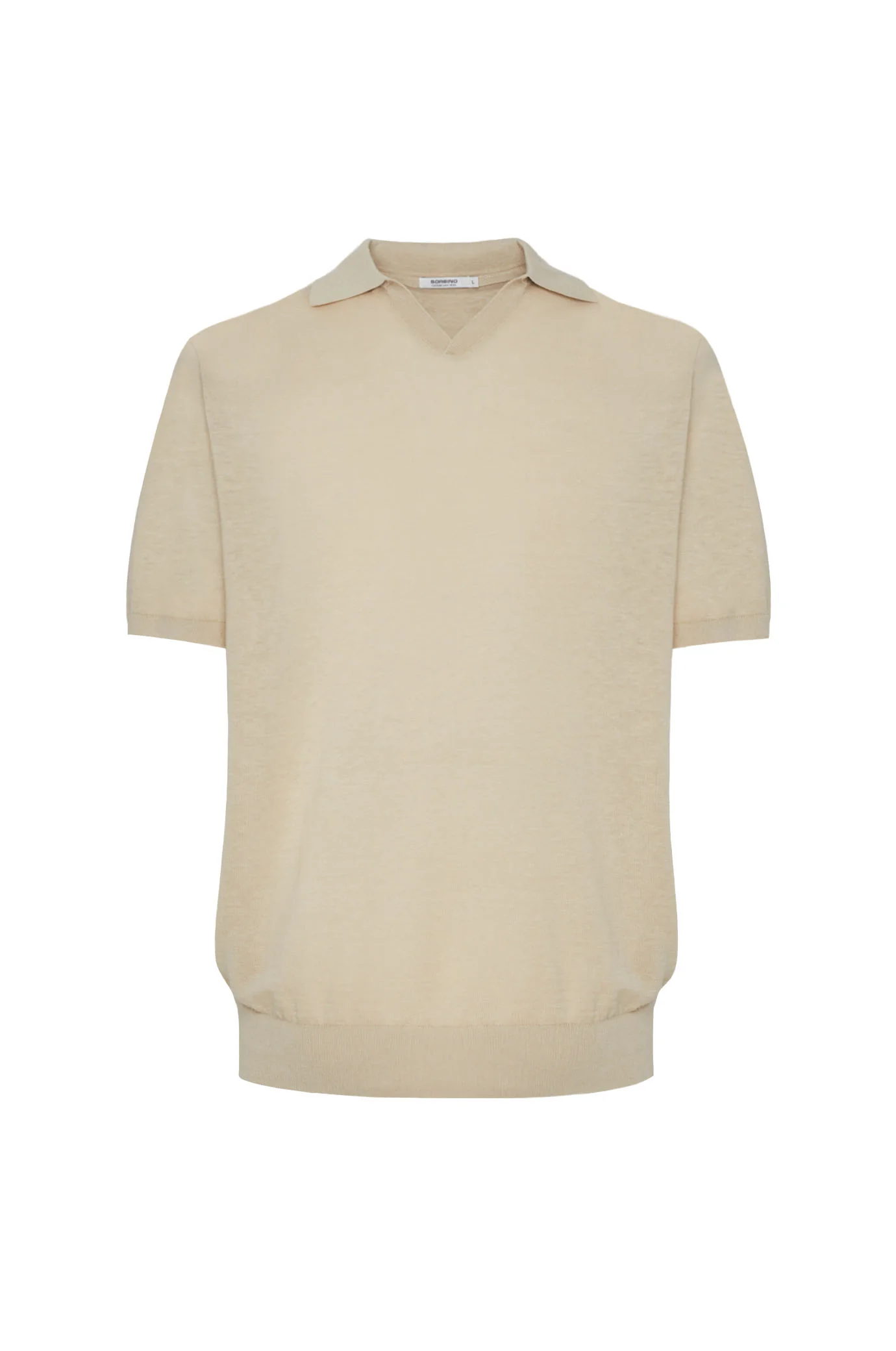 Polo derby in maglia misto lino seta - Image 17