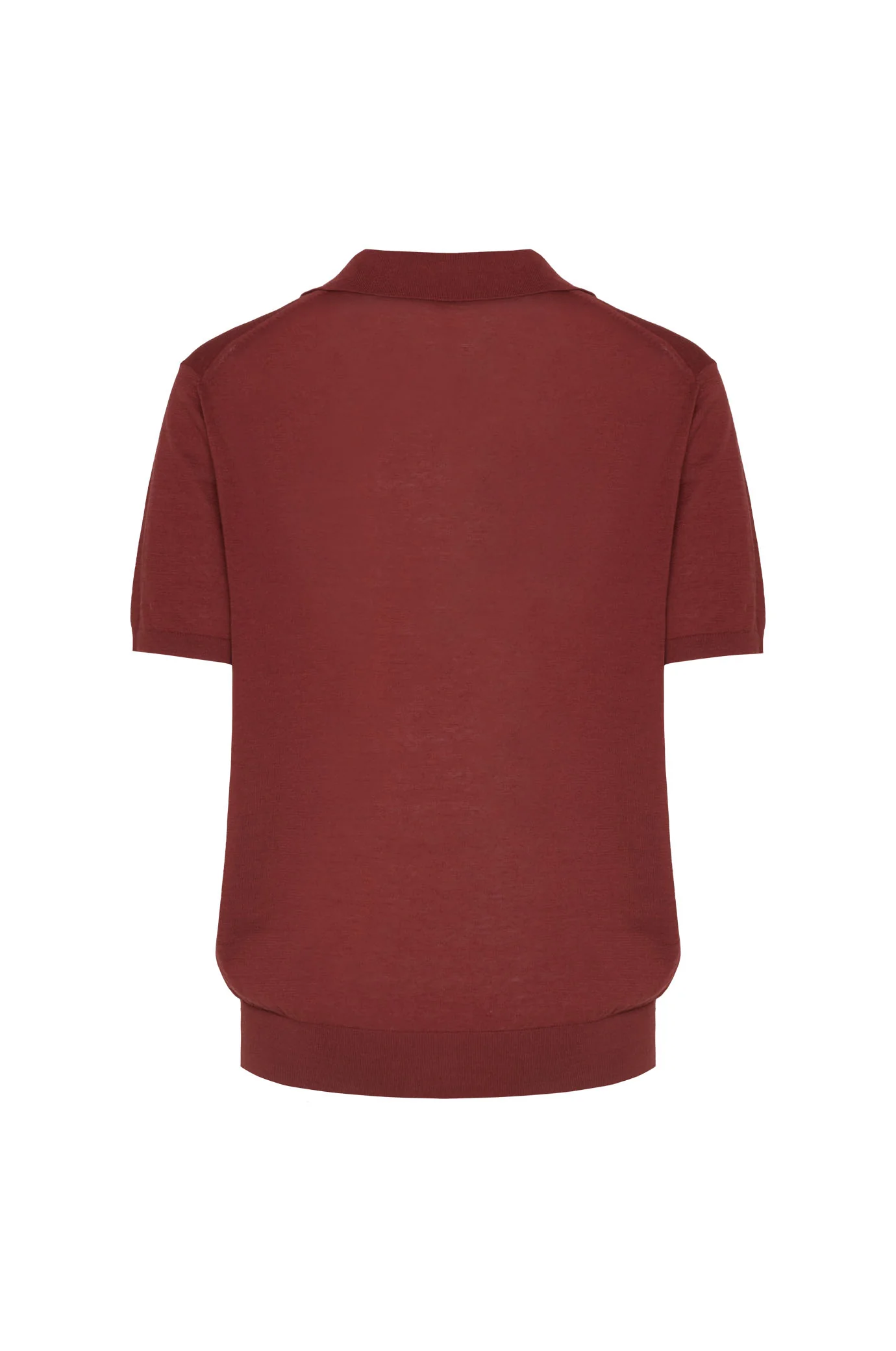 Polo derby in maglia misto lino seta - Image 6